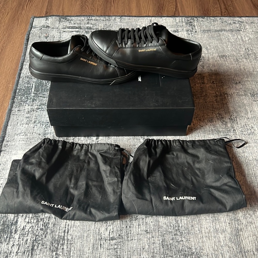 Saint Laurent Andy leather sneakers